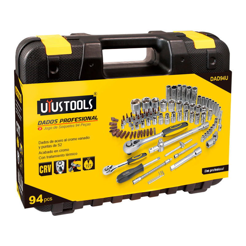 Juego dados 1/2 - 1/4" 94 pcs Uyustools
