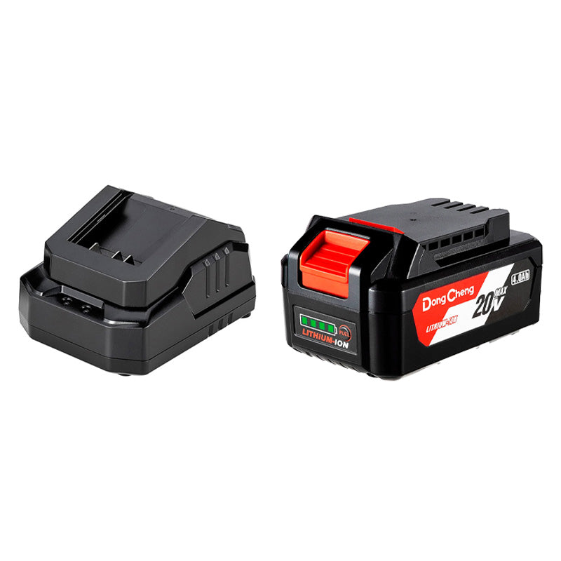 Bateria ion litio 20V 4Ah + cargador 20V 2Ah Dongcheng (pack 3 sets)