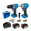 Kit taladro percutor 20V + llave de impacto 358 nm 20V/ 4AHX2 + cargador (DCJZ2060+DCPB358) Dongcheng