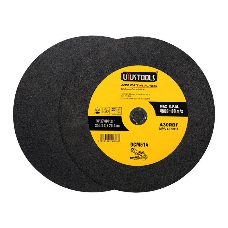 Disco corte metal recto 14" x 3.0 x 25.4mm (pack 5 unidades)