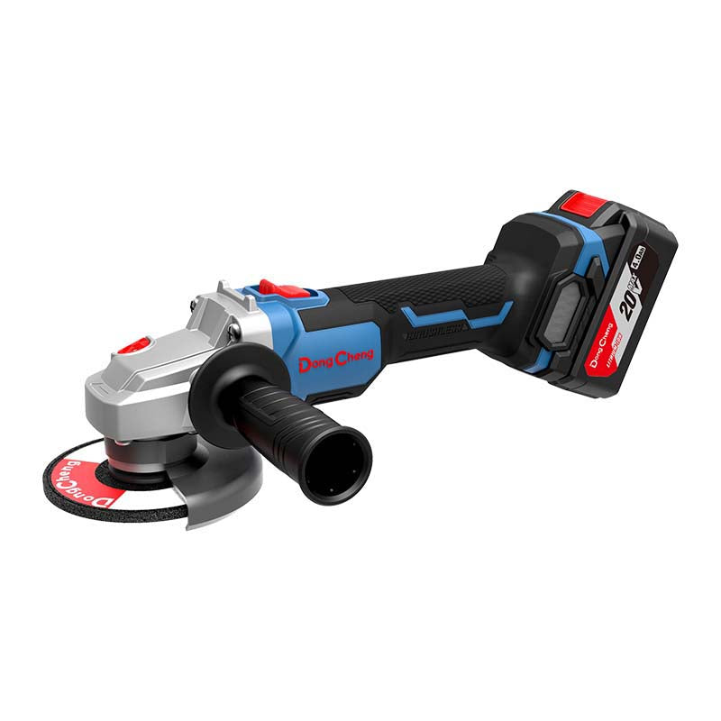 Esmeril angular 20V 4 1/2"+1BAT 4.0AH+CARG+MALETA Dongcheng