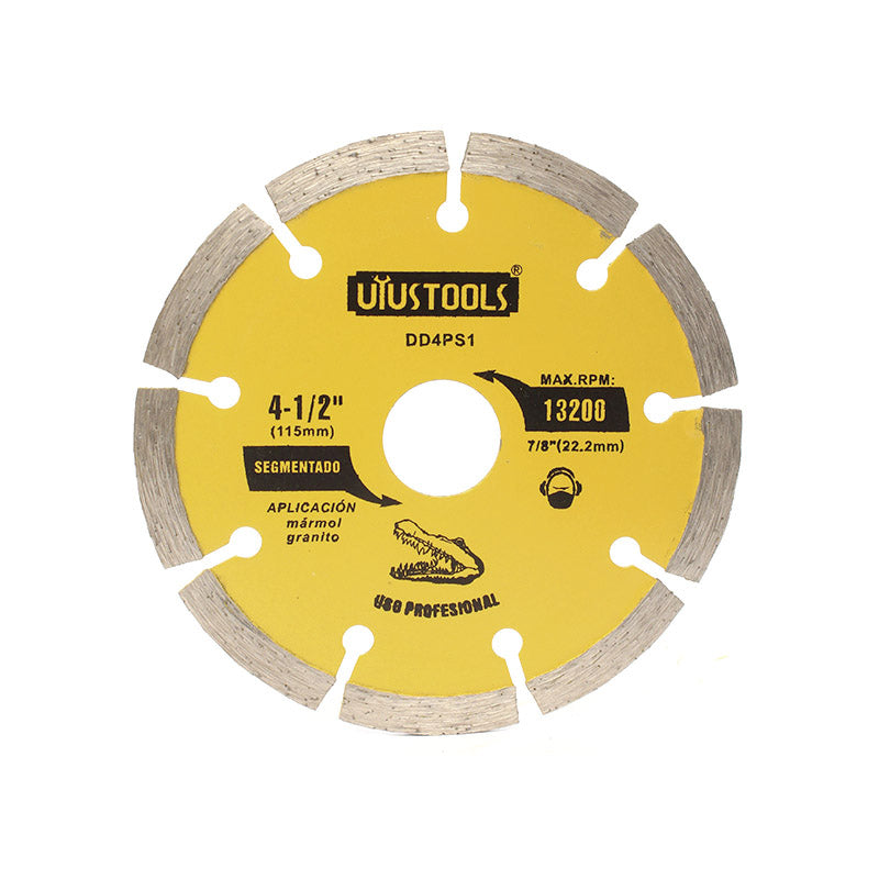 Disco diamantado segmentado 4 1/2" pro Uyustools (pack 5 unidades)