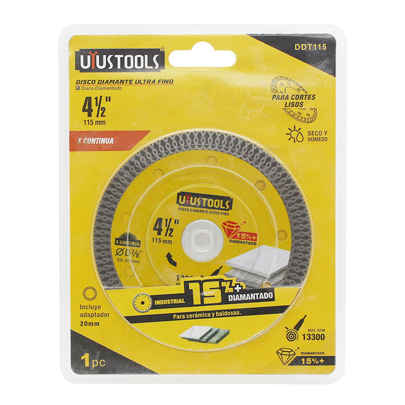Disco diamante ultra fino 115MM uyus (pack 5 unidades)