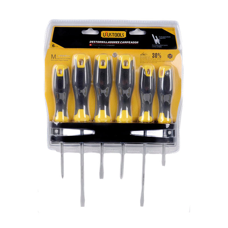 Set destornillador 6 pcs ne/am Uyustools (pack 2 sets)