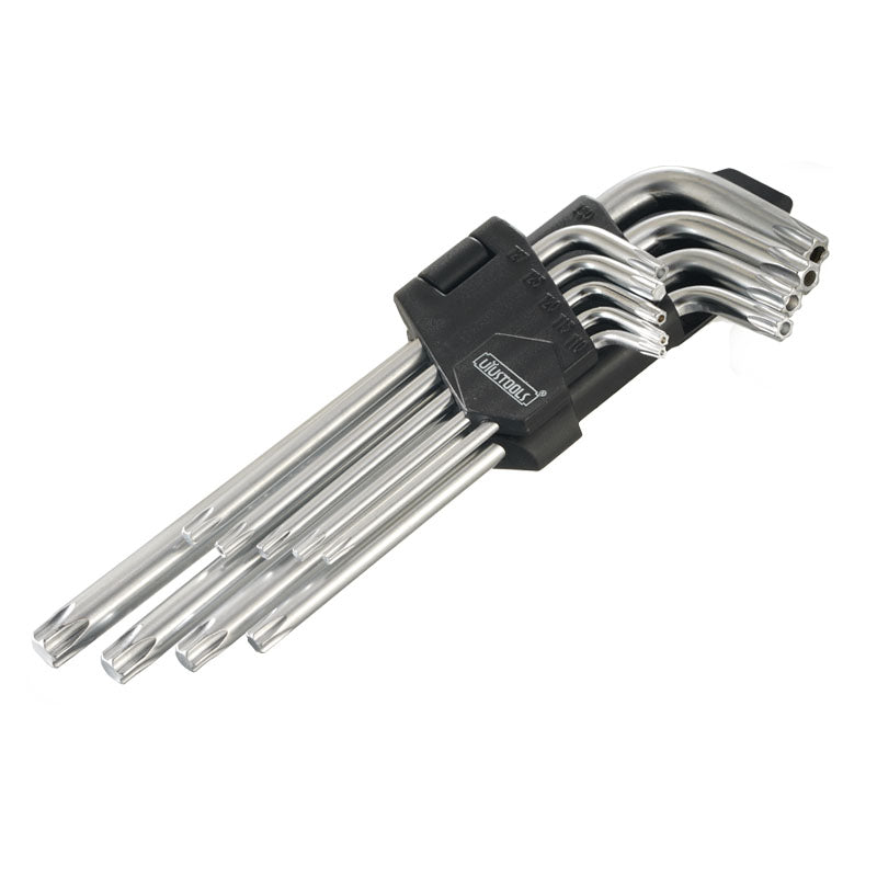 Juego llave torx 9 pcs mediano T10 -T50 Uyustools (pack 6 sets)