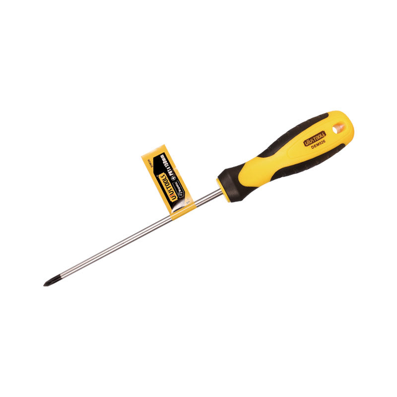 Destornillador pta phillips PH1 x 6" mango erg. UYU (pack 12 unidades)