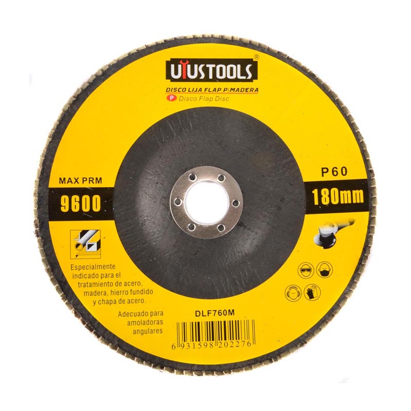 Disco flap 7" madera/metal GR60 Uyustools (pack 10 unidades)