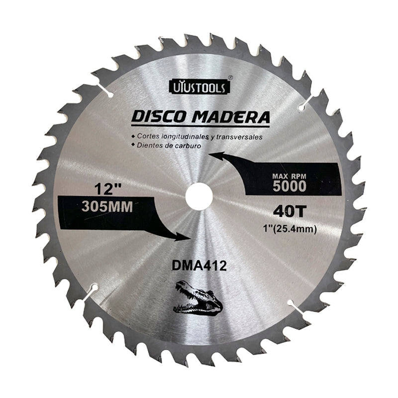 Disco sierra 12" x 40 dtes madera (pack 2 unidades)