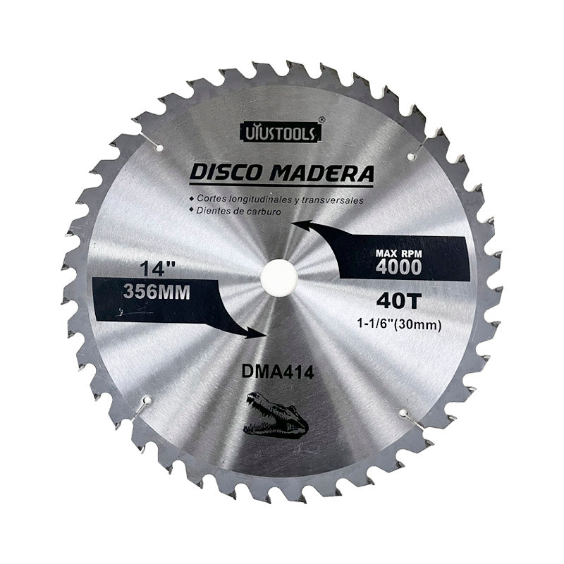 Disco sierra 14" x 40 dtes madera