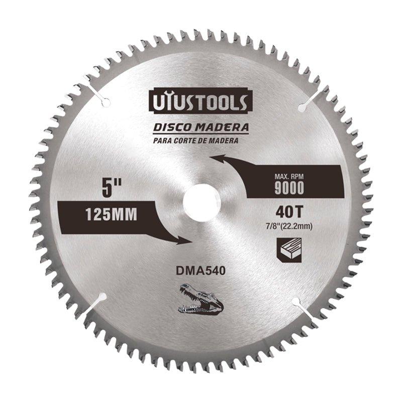 Disco sierra 5" madera x 40 dtes Uyustools (pack 2 unidades)