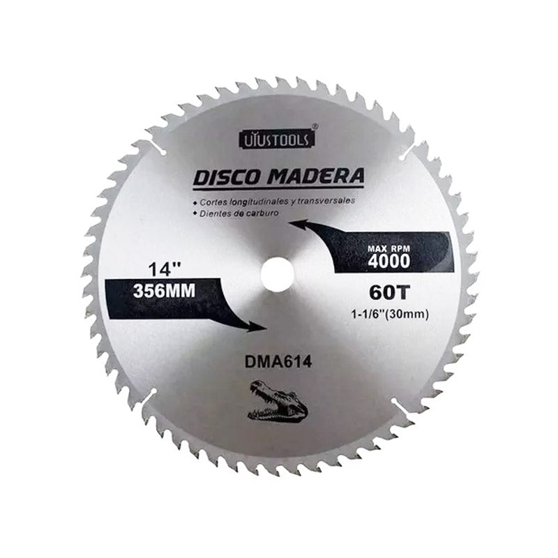 Disco sierra 14" x 60 dtes madera