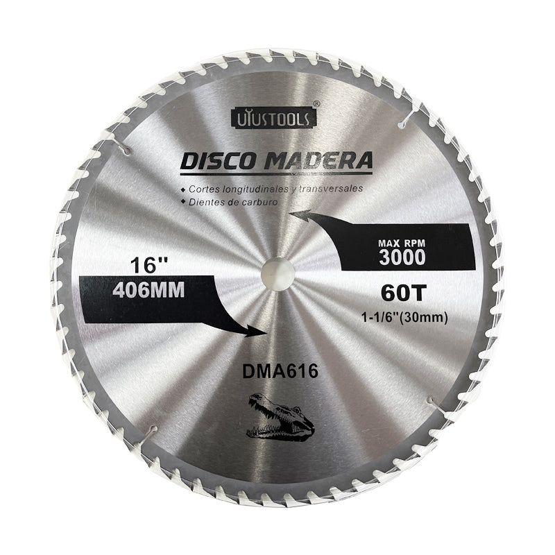 Disco sierra 16" x 60 dtes madera Uyustools