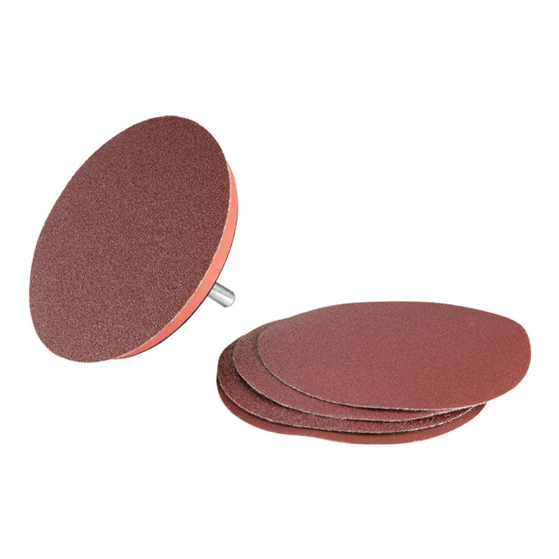 Disco goma pulir 4 1/2" + 5 lijas (pack 5 sets)