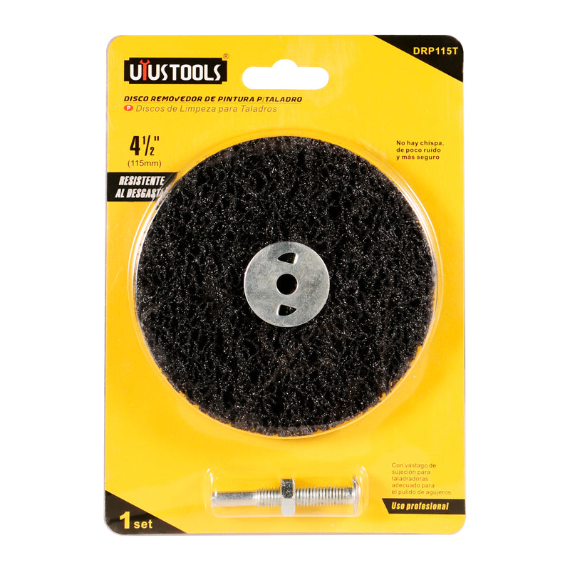 Disco removedor de pintura p/taladro 4 1/2" UYU (pack 5 unidades)