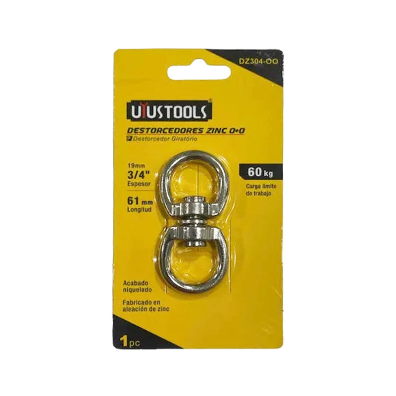 Destorcedor zinc 3/4" 60KG Uyustools (pack 12 unidades)