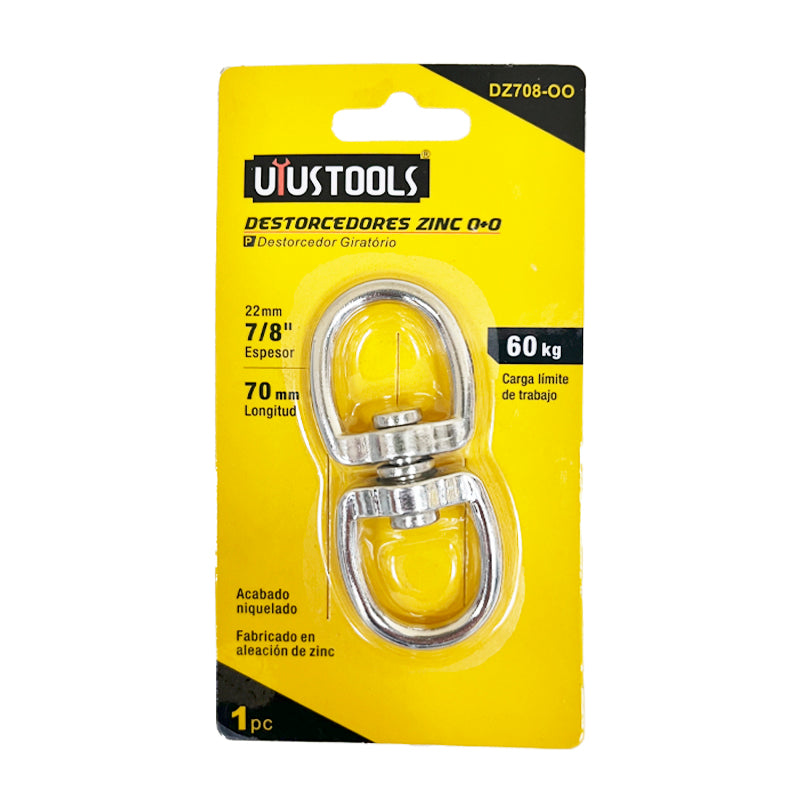 Destorcedor zinc 7/8" 70KG Uyustools (pack 24 unidades)