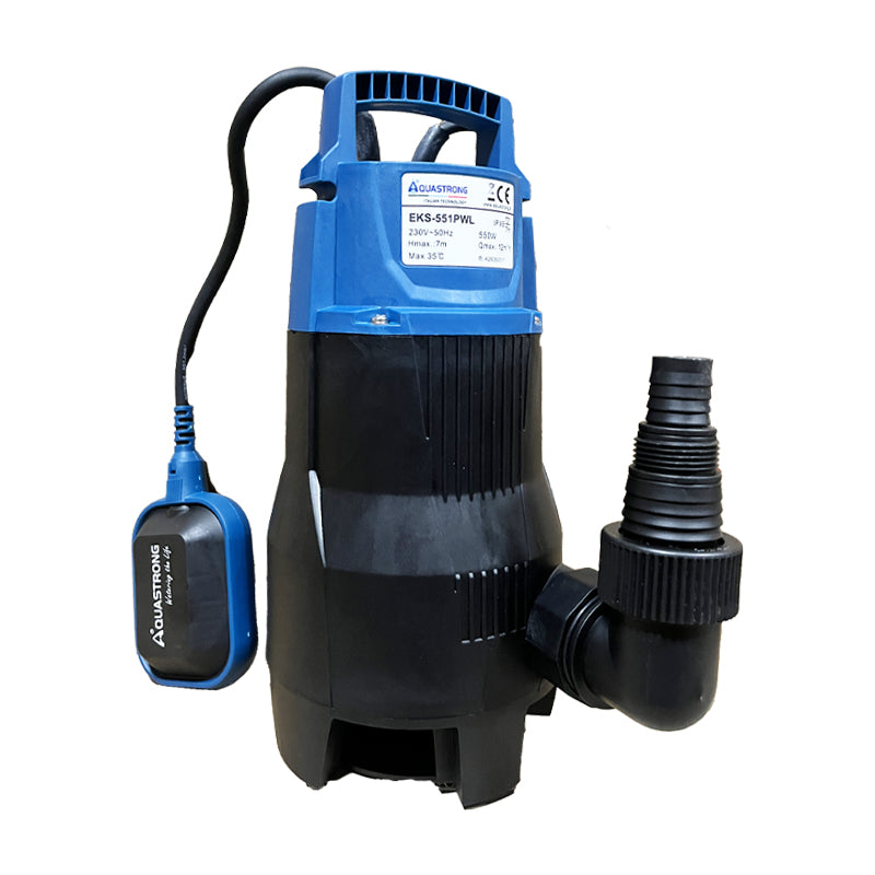 Bomba sumergible p/jardin 550W/7M aquastrong