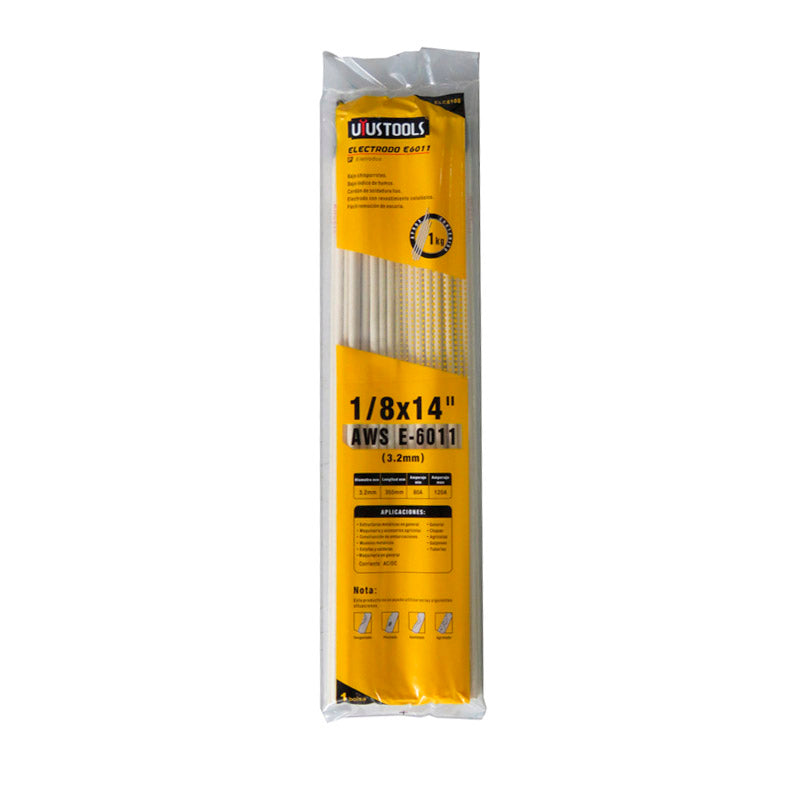 Electrodo E6011 1/8" 1 kg Uyustools (pack 2 unidades)