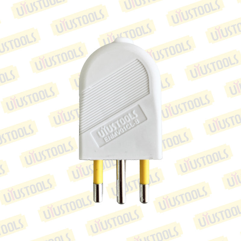 Me - enchufe macho volante blanco UYU (pack 10 unidades)