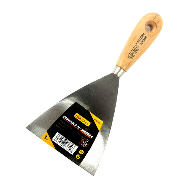 Espatula 5" mango madera Uyustools (pack 12 unidades)