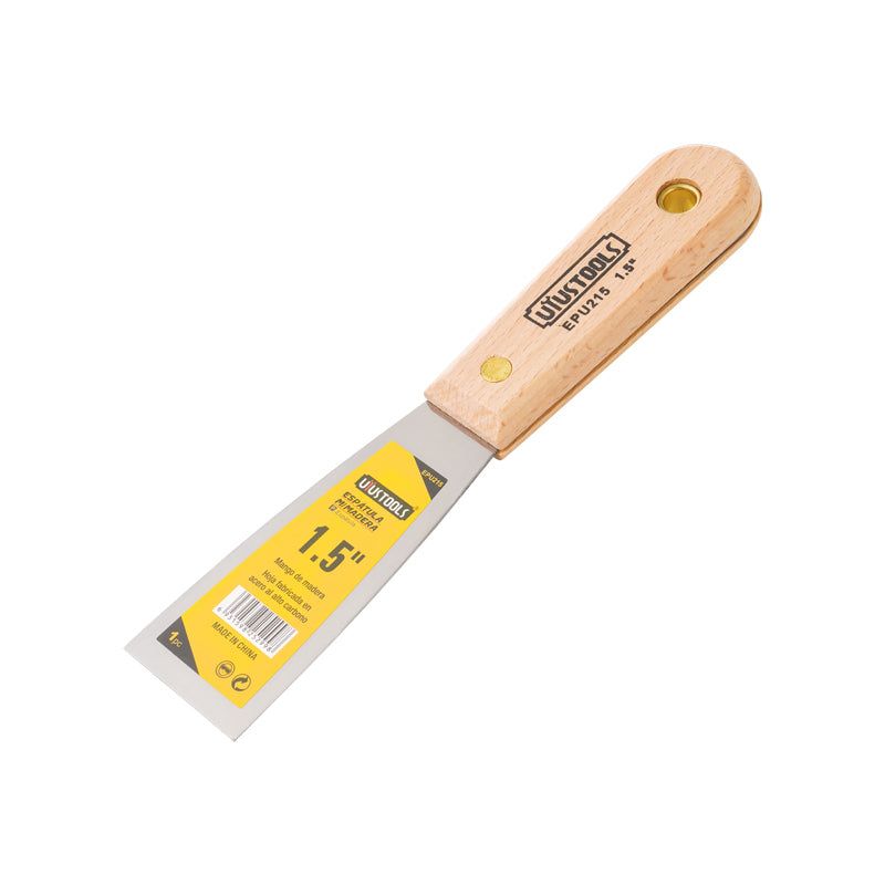 Espatula 1,5" m/madera Uyustools (pack 6 unidades)