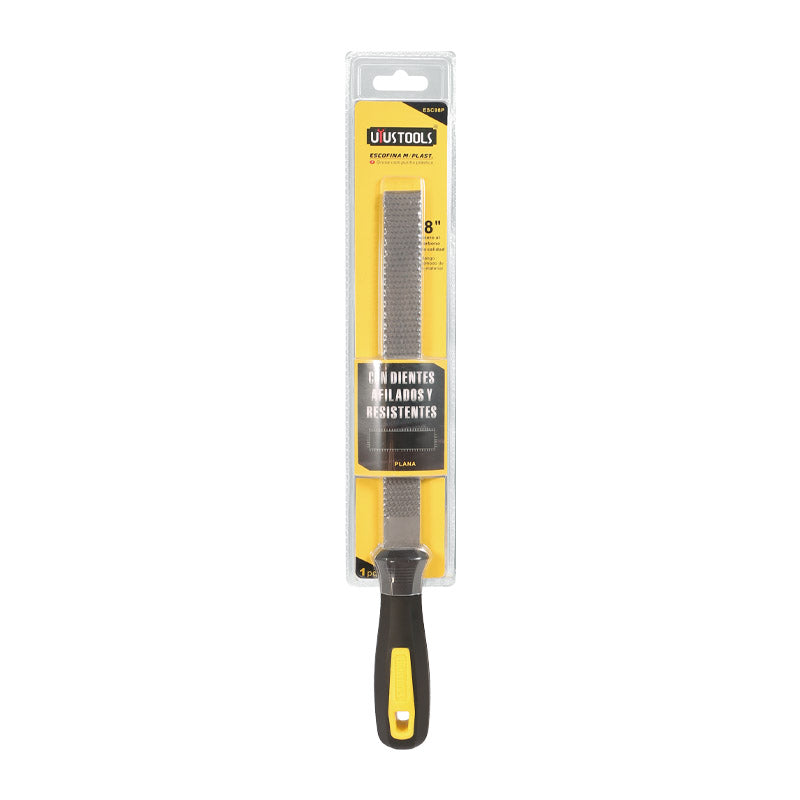 Escofina 8" m/plastico Uyustools (pack 5 unidades)