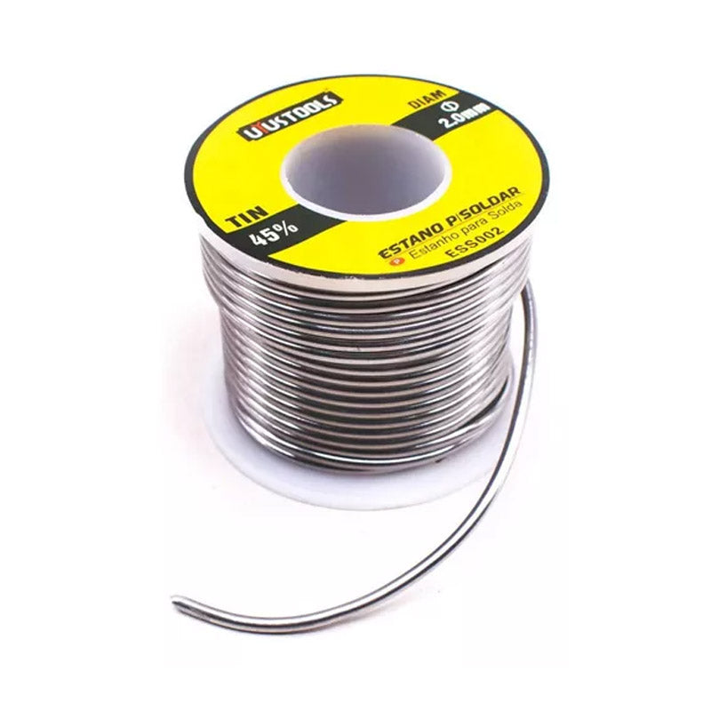 Estaño para soldar 2mm 45% 200G/ROLLO (10M aprox) UYU