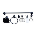 Accesorios para baño 3100 6PCS negro mate fwyy