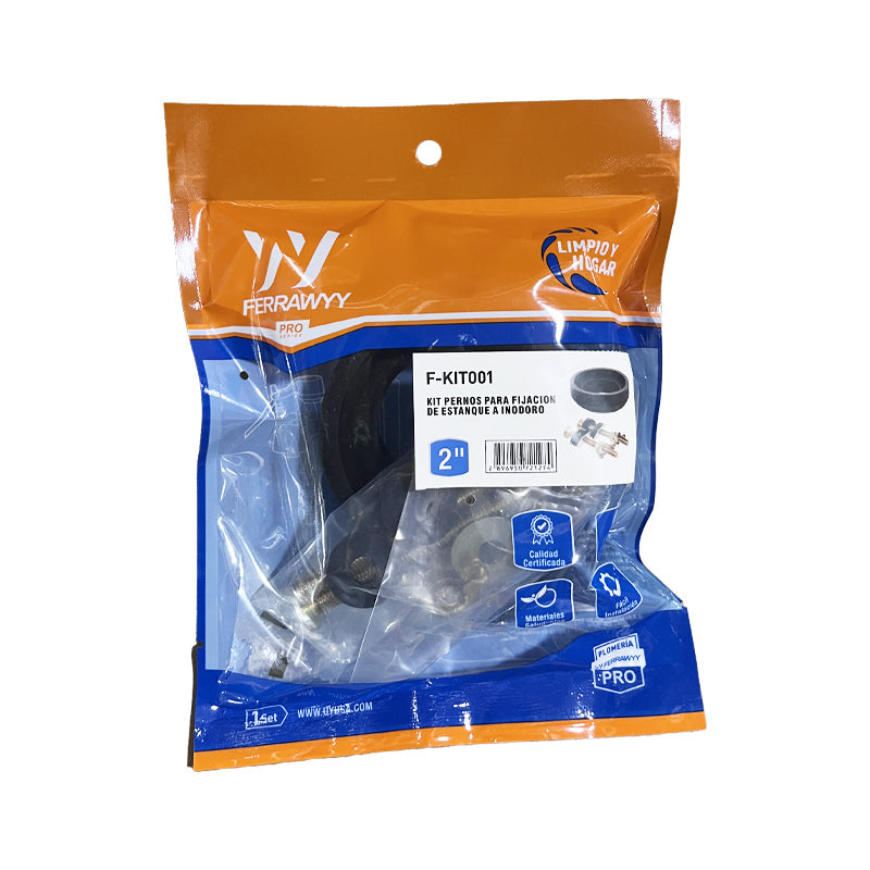 Kit pernos para fijacion de estanque a inodoro fwyy (pack 4 sets)