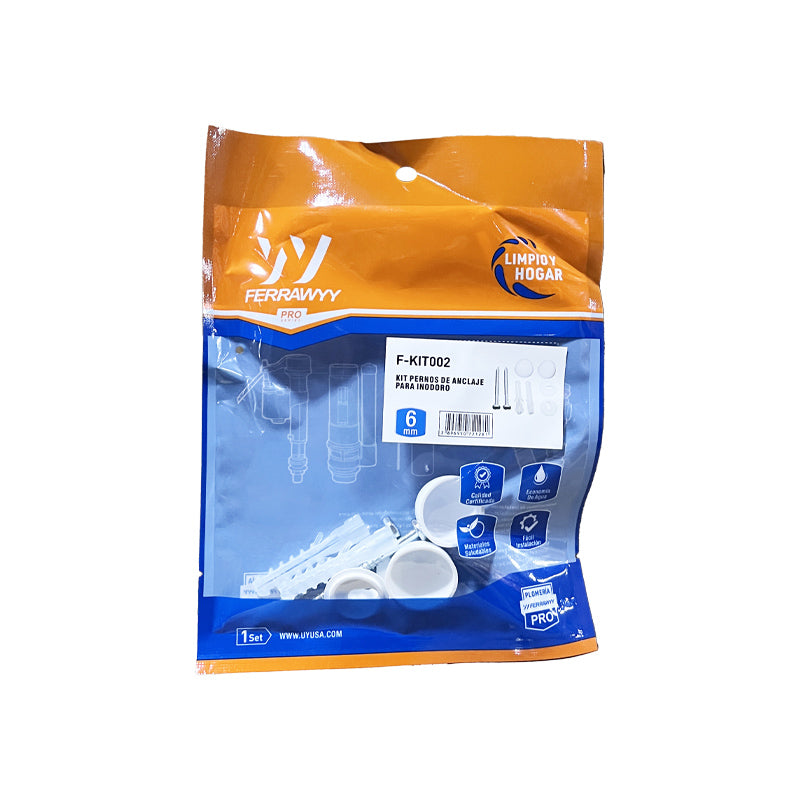 Kit pernos de anclaje para inodoro fwyy (pack 12 sets)