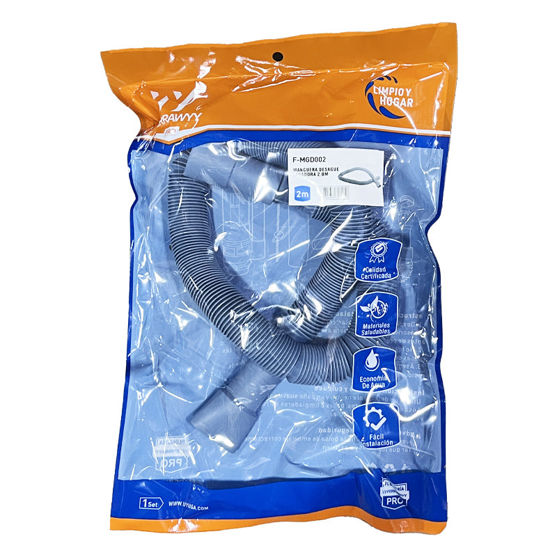 Manguera desague lavadora 2.0M fwyy (pack 4 sets)