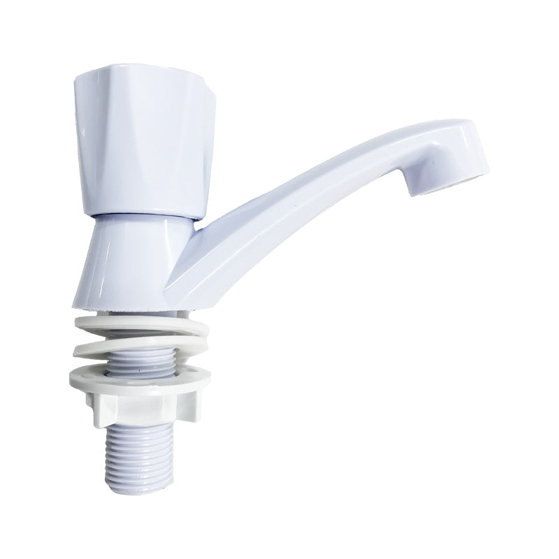 Llave lavamano plastico blanco m/pomo 322 fwyy (pack 3 unidades)