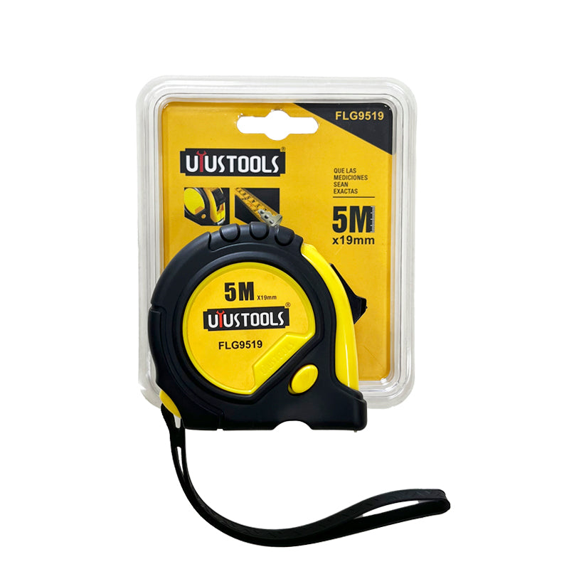 Huincha medir 5Mx19MM ergonomica uyustool (pack 6 unidades)