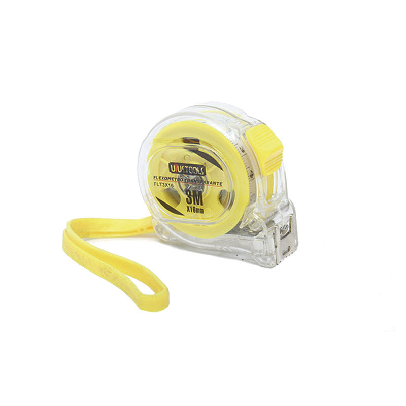 Huincha de medir 3Mx16MM transparente Uyustools
