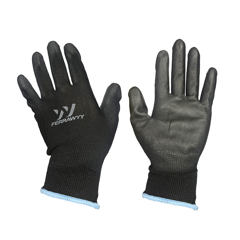 Guante tela+goma 9'' fwyy-yt (pack 12 pares)