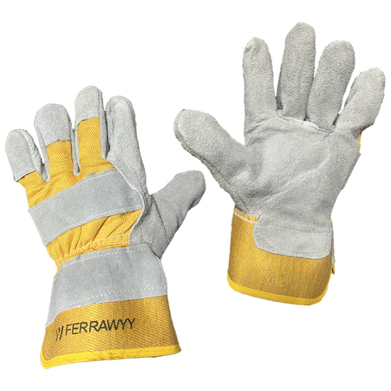 Guante cuero p/soldar 10" fwyy (pack 12 pares)