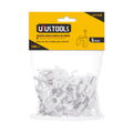 Grapa para cable blanco 5MM 100PCS/SET UYU (pack 10 sets)