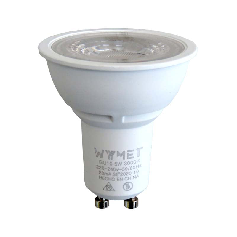LED GU10 5W 3000K luz calida Wyymet (pack 5 unidades)