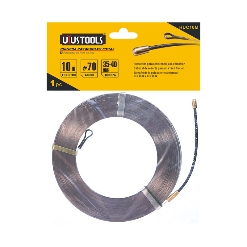 Huincha pasacables metal 10M uyus (pack 2 unidades)
