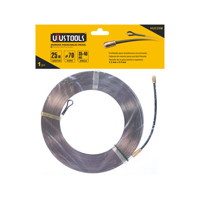 Laucha pasacables metal 25M uyus (pack 2 unidades)
