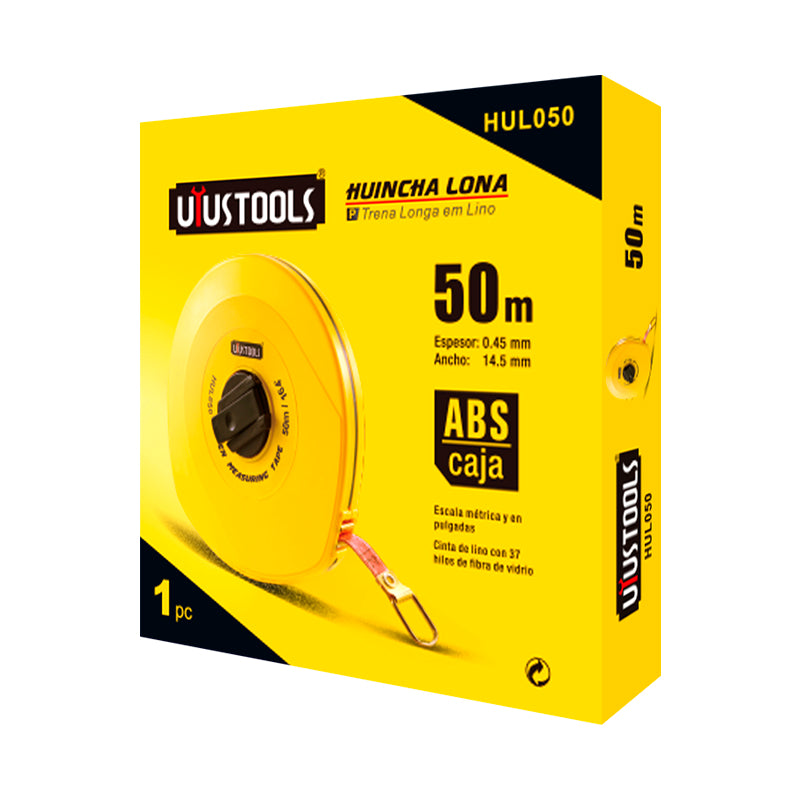 Huincha de medir 50M lona Uyustools