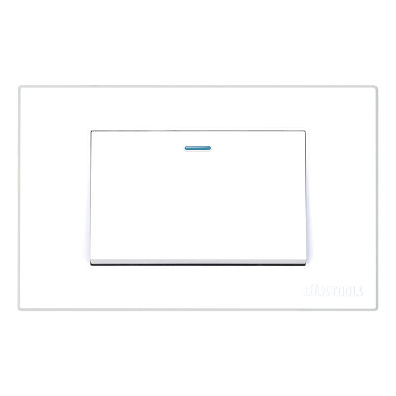 Interruptor simple 16A emp pc-blanca UYU (pack 5 unidades)