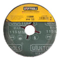 Set 5 un disco lija fibra p/madera 4 1/2" #40 UYU (pack 10 sets)