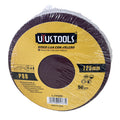 Set 50 un disco lija con velcro 5" #80 UYU