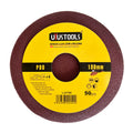 Set 50 un disco lija con velcro 7" #80 UYU