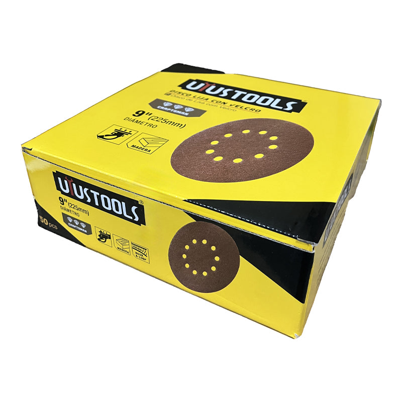 Disco lija con velcro 50UN/SET 225MM #60 UYU