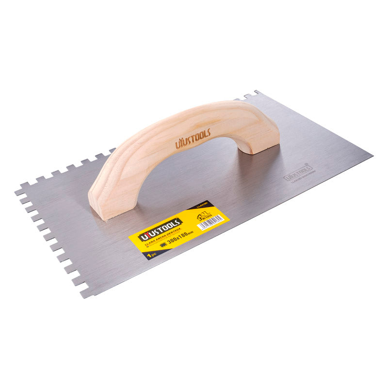 Llana ancha dentada 300X180mm UYU (pack 2 unidades)