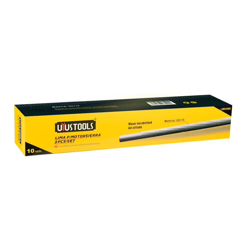 Set 3 pcs lima p/motosierra 4 - 4,8 - 5,5MM UYU (pack 5 sets)