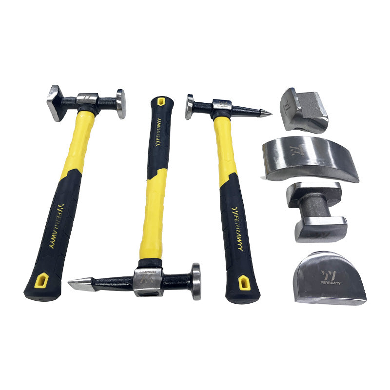 Martillos set 7PCS para reparar autos fwyy