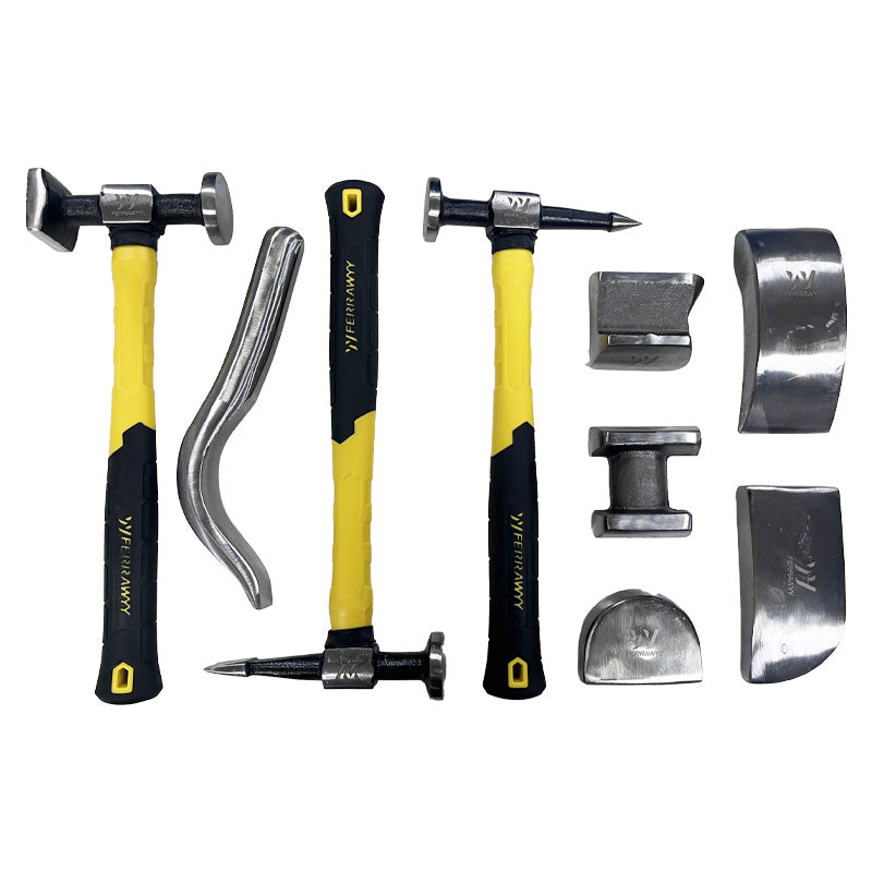 Martillos set 9PCS para reparar autos fwyy